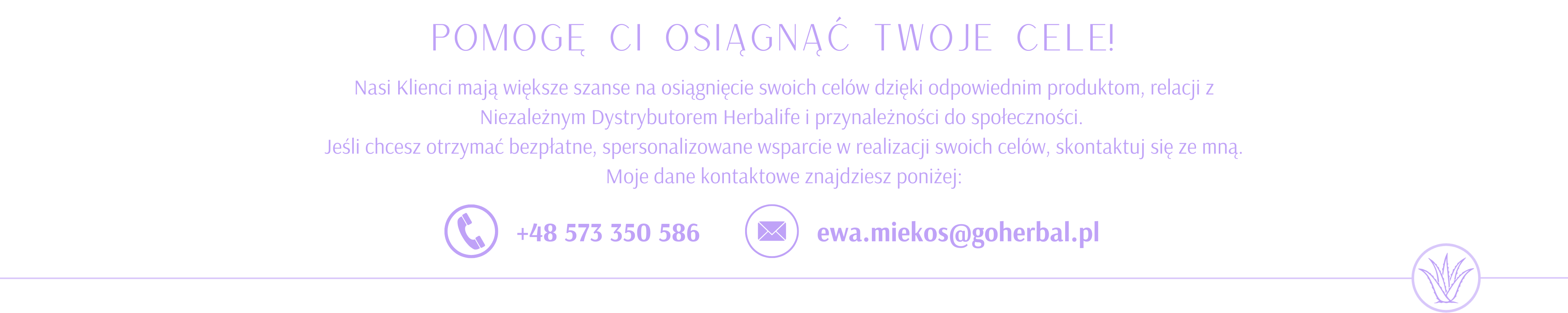 Obrazek z informacjami o numerze telefonu i adresie mailowym